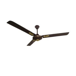 USCF-168 OEM 60 Inch Large Industrial Ceiling Fan with 3 Metal Blades Ultrastrong Wind (Brown Color)