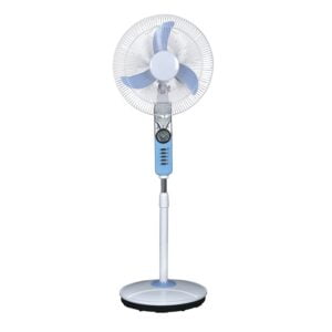 USDC-413 China Solar Standing Fan Suppliers 16 / 18 Inch DC Solar Energy Fan with LED