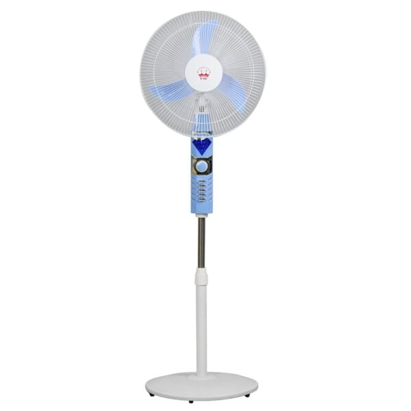 USDC-432 Solar Pedestal Fan Suppliers 16 Inch DC Stand Fan with LED Light & 90 Degree Oscillation
